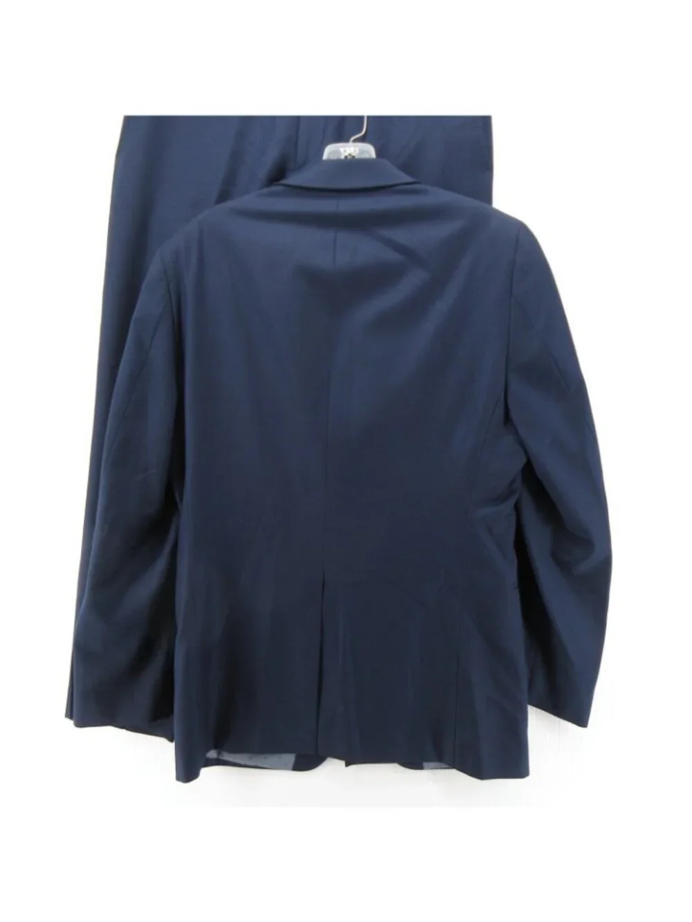 Indochino Suit 36 S Navy Wool Custom Tailored Solid 31X28 Lined Preppy